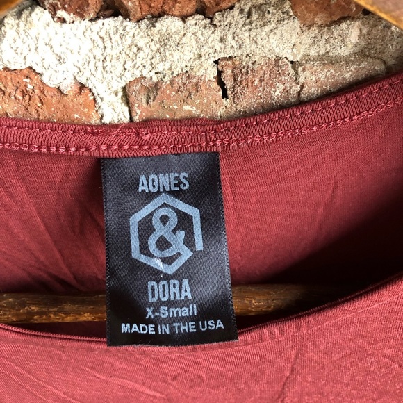 Rust Red Short Sleeve Dress - Picture 2 of 3